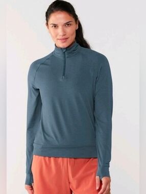 NWT REI Co-op Active Pursuits Quarter Zip Pullover Blue Women’s Xs